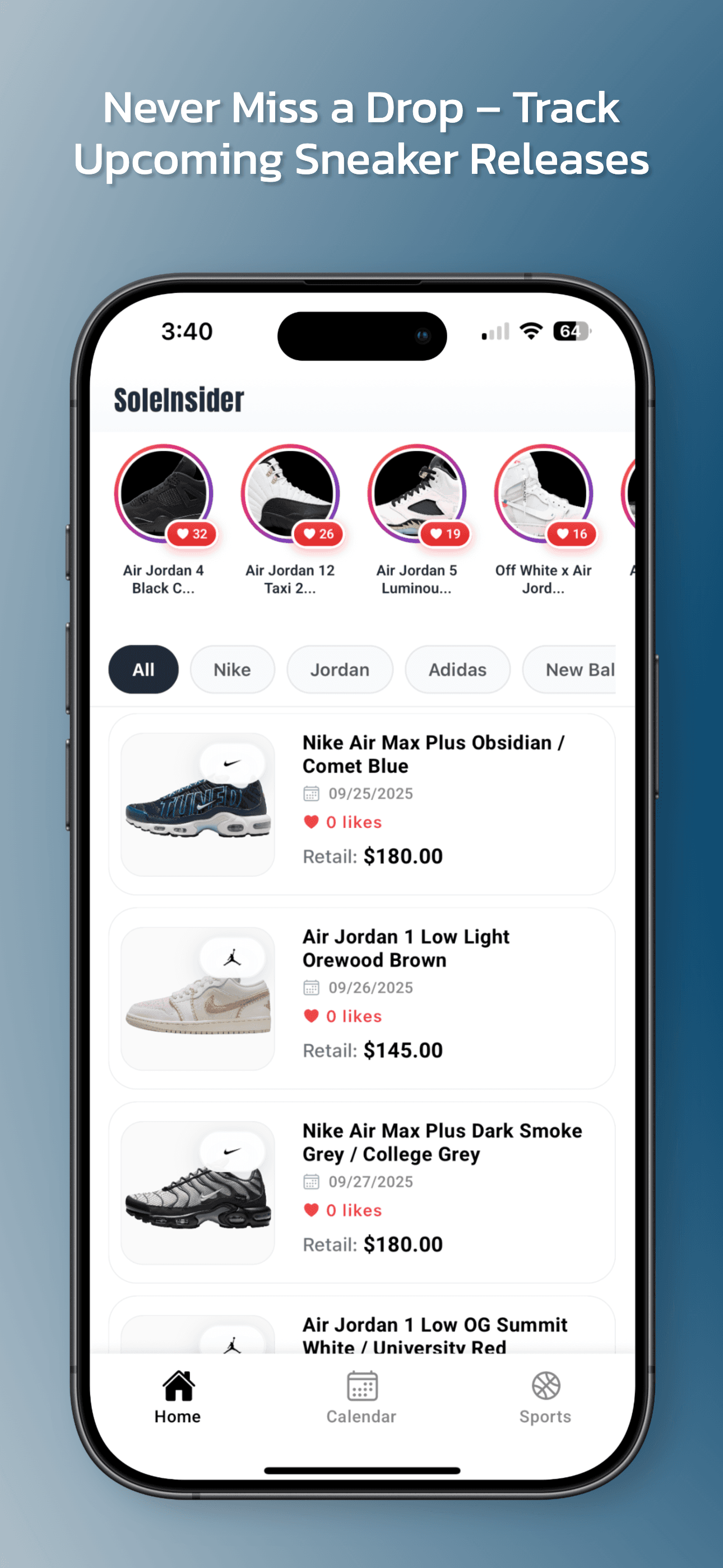SoleInsider Mobile App screenshot