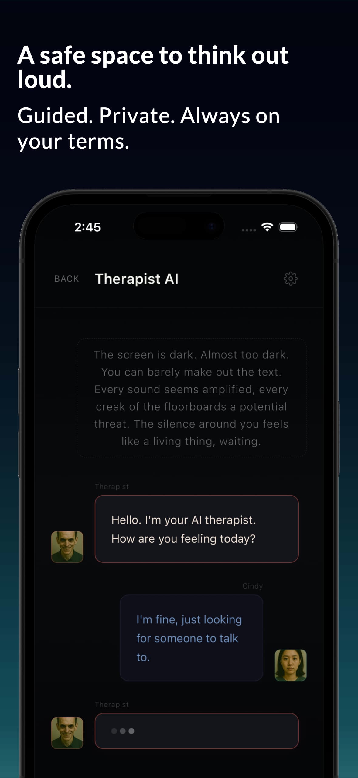TherapyAI Mobile Game screenshot